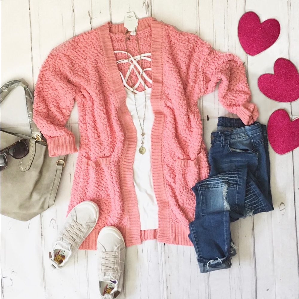 Popcorn cardigan